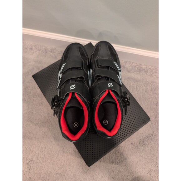 Perfect Peloton cycling shoes with look delta cleats and box EU 42 US men's 9 - Picture 5 of 7